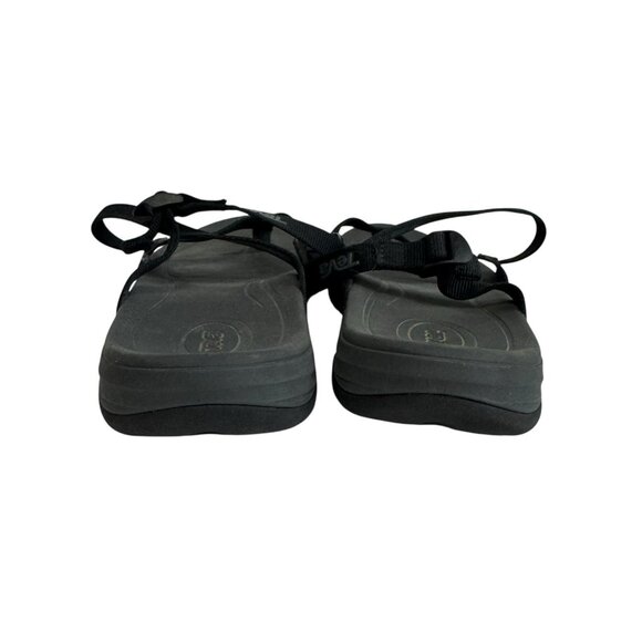 Teva Women's Ascona Flip Sporty Slip‎ On Sandals Black/Gray 1116648 Size 8.5 - Picture 4 of 6